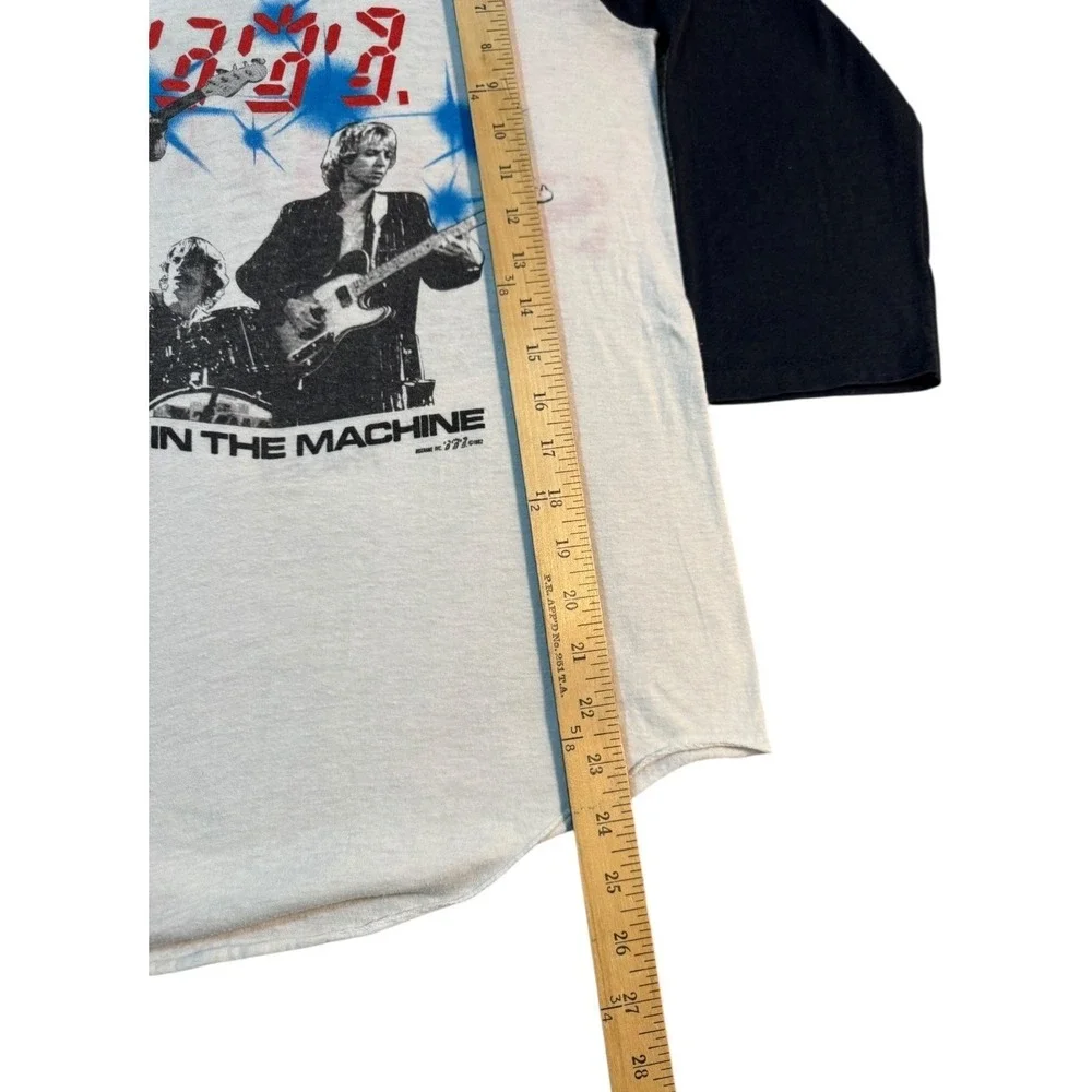 Vtg 1982 The Police Ghost In The Machine Tour Raglan 3/4 Sleeve Shirt Phase II M - Picture 5 of 10